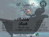 Zero waste bubble bath